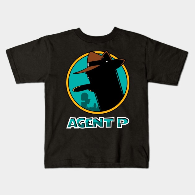 Agent P ver 2 Kids T-Shirt by Moysche